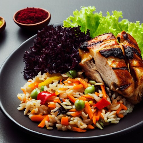 Рис с курицей и овощами